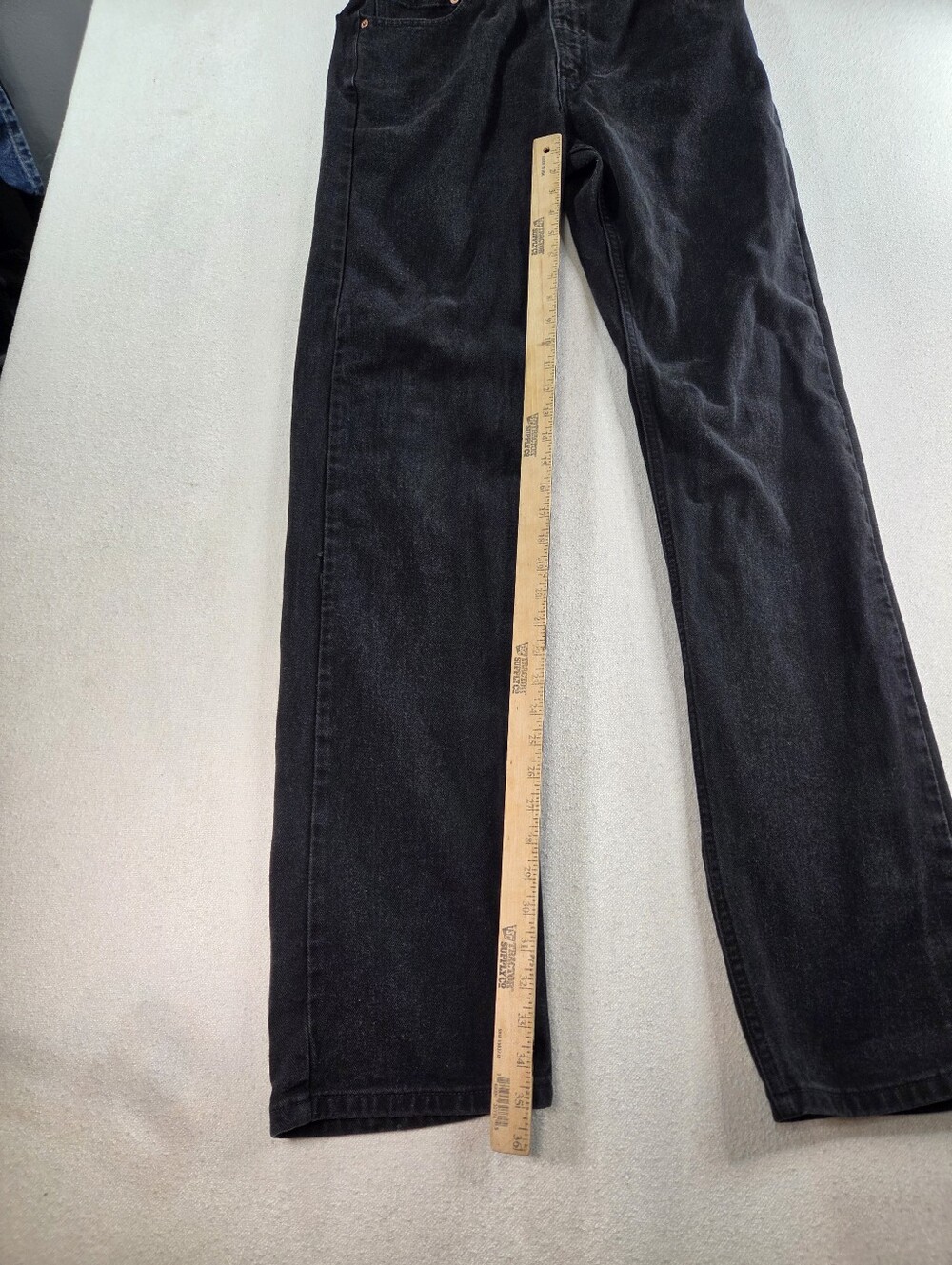 Levi’s 505 Black Jeans 34x36 Y2K Vintage - Picture 8 of 8